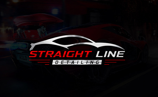Straight Line Detailing Logo Design