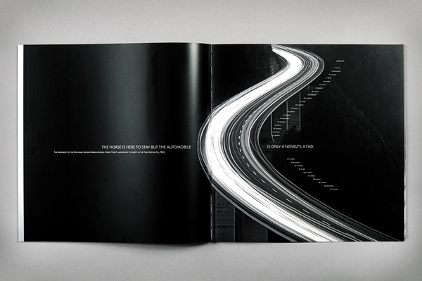 Adobe Portfolio calendar minimal silver bw black White luxury Innovative graphic editorial brochure book cover corporate brand image