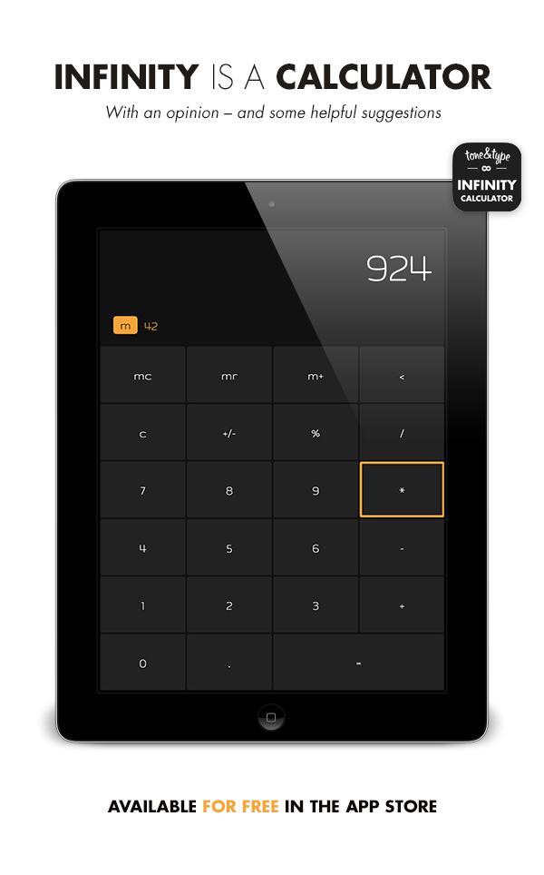 app ios ios7 apple iPad calculator calc