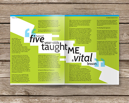 Education  ESOL teaching  Magazine   redesign vanessaashley design  portfolio