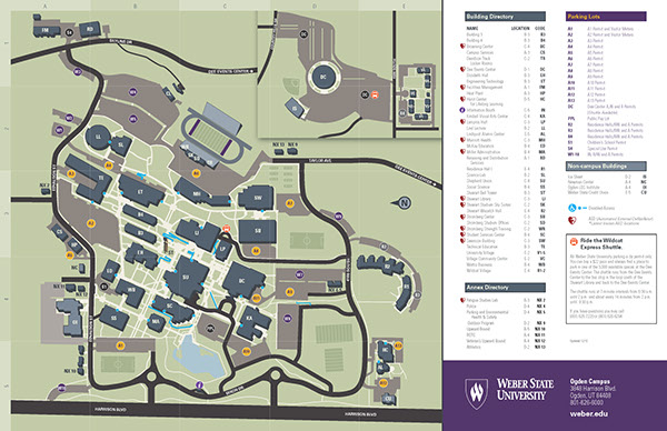 weber state university campus map Campus Map Weber State University On Aiga Member Gallery weber state university campus map