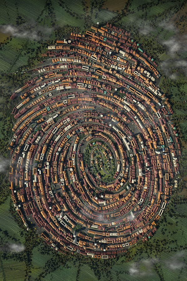 3D 3Dillustration 3D illustration CGI rendering city map google maps google satelite picture Satelite fingerprint Birds Eye maps Urban