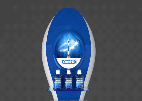 oral b blend a med toothpaste posm ПОСМ Stand Display стойка дисплей gelishvili design дизайн