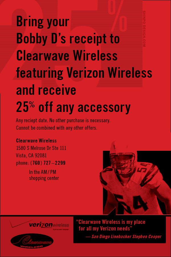Events sales football nfl Cell phones Clearwave wirelss