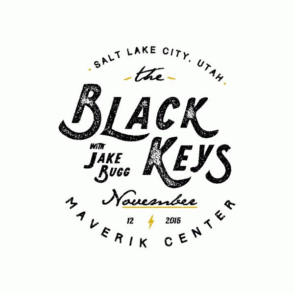the black keys event logo logo Event concert concert logo hand drawn typography Script grit gig poster