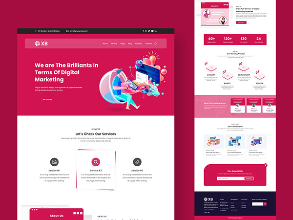 Marketing Agency Homepage Design