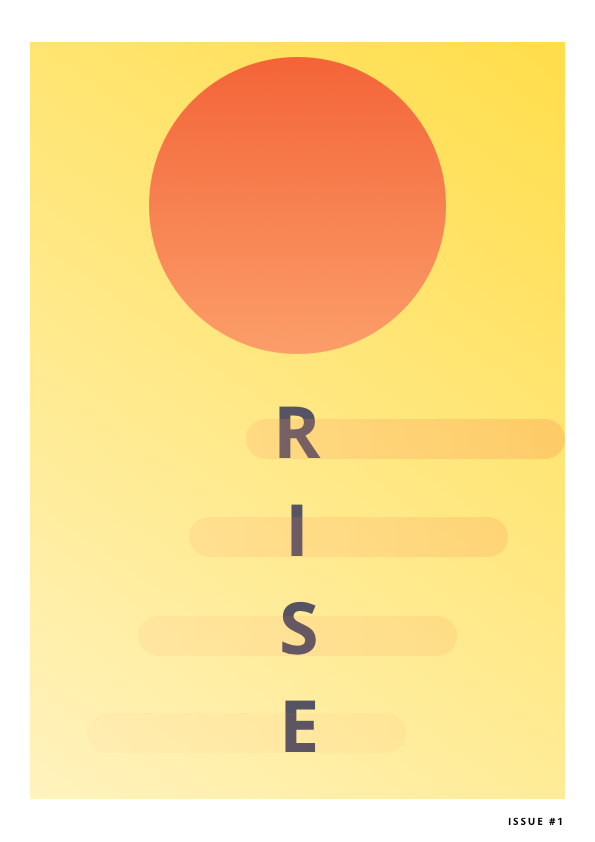 poster concept rise Sunrise Sun sunset orange yellow simple
