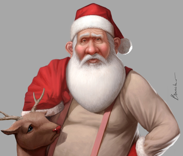 Père Noël  santa Santa Claus noel Carte card Christmas