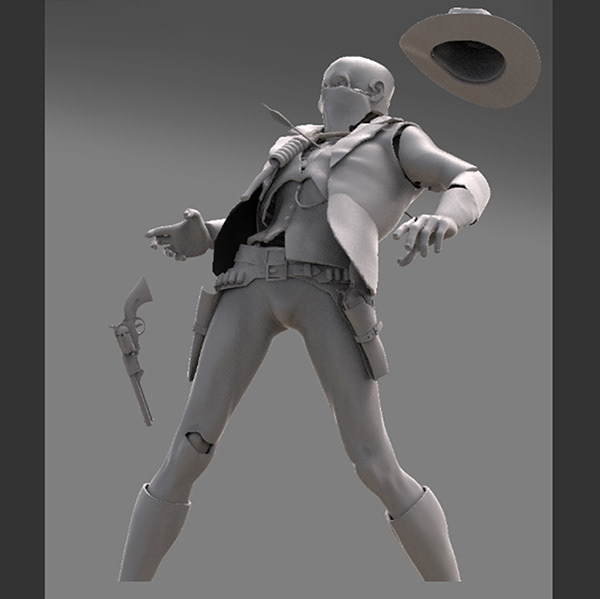 wip illustrations characters 2D 3D conceptart COWBOYS western cards WorkInProgress