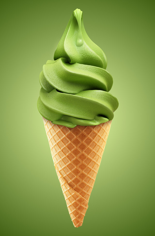 CGI Matcha ice cream