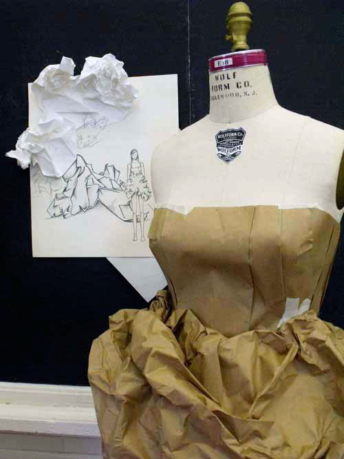 Education teaching paper draping challenge