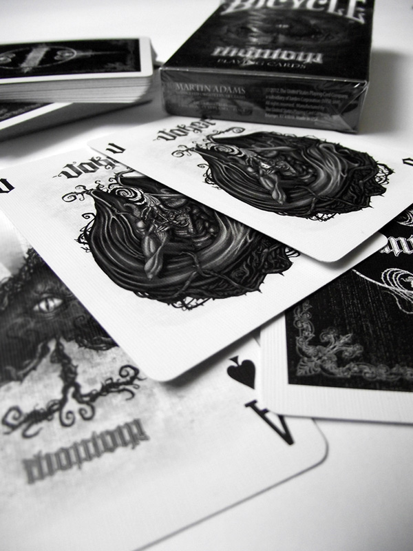 Bicycle phantom deck playing card design limited mystique factory graphic handdrawn mr.zero