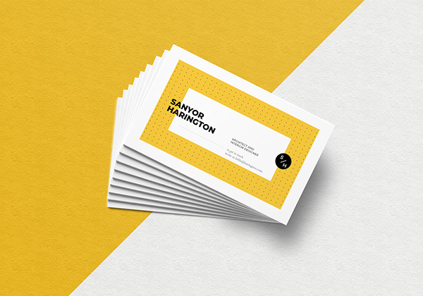 Realistic Stacked Business Card Mockup on Behance