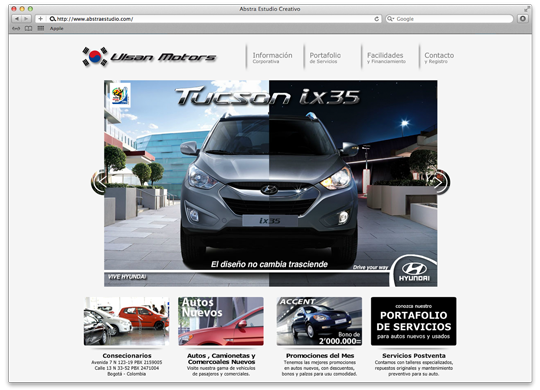 diseño Autos Hyundai consecionario Motor venta formulario design Cars sale Form