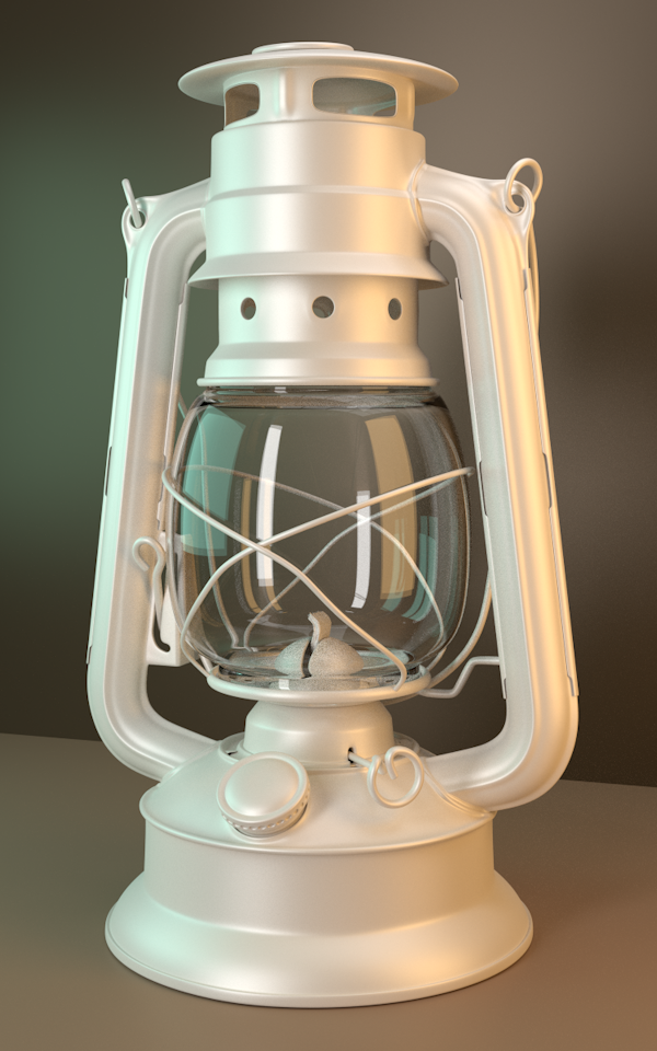 3D lantern model Render shader