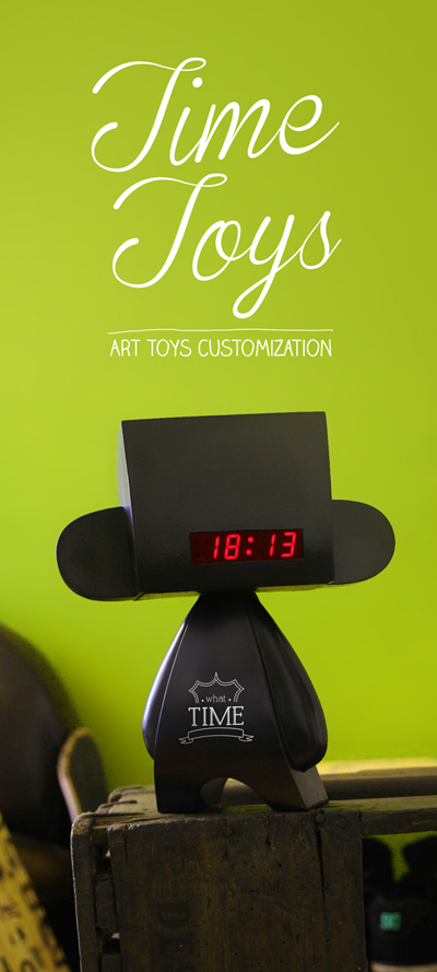 Mad mad*l art toys Toyz Custom customization clock time alarm