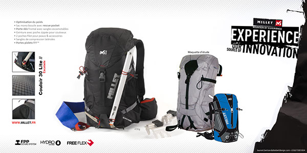 millet backpack bags winter  Backpack sport sac à dos climbing Ski Rucksack technical Transport piolet poche filet