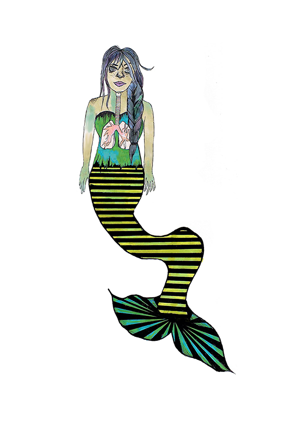Adobe Portfolio characters personal_poetry mermaid punk metal girl clown icecream bones digitalpainting photoshop