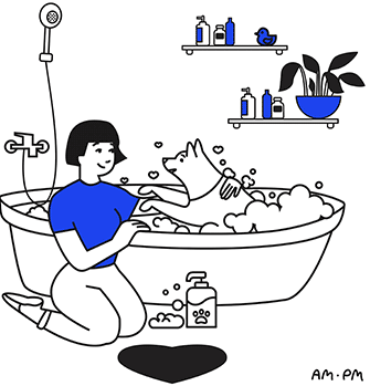 bath bathroom design ILLUSTRATION  line pets sanitary engineering sanitary equipment SHOWER Washing