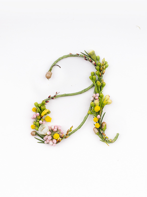 type letters flower alphabet art craft