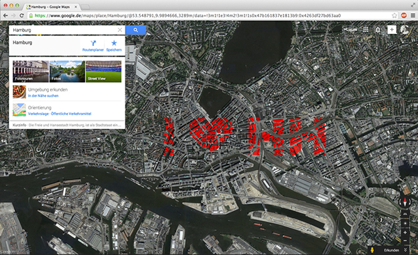 stadtplakat maps google hamburg zweieck