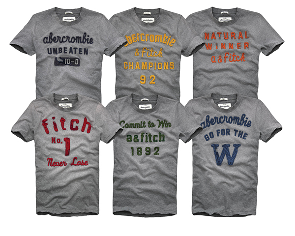 a&f graphic tees
