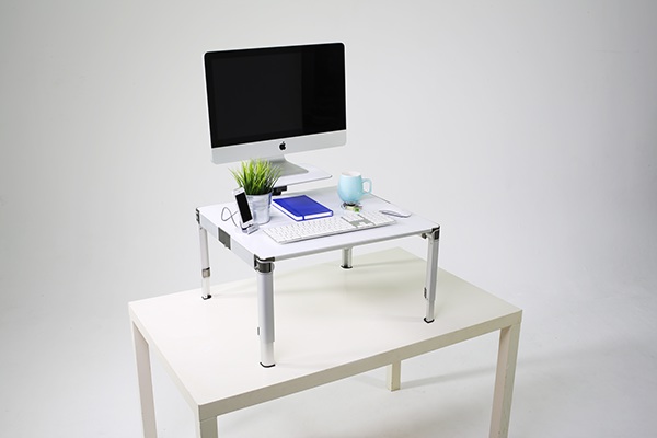 standing desk portable aluminium sydney Australia design furniture adjustable Kickstarter crowd funding desk