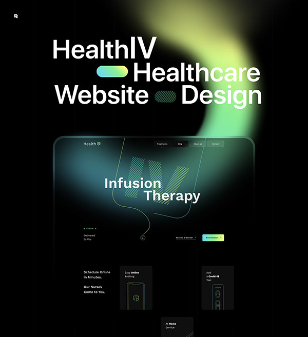 HealthIV - Health Care Website Design