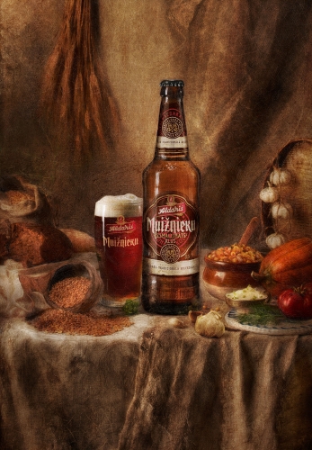 Aldaris beer bear product Packshot lithuania Latvia