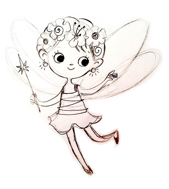 fairy flower kids fairy characters children book ILLUSTRATION  pixie Sprite
