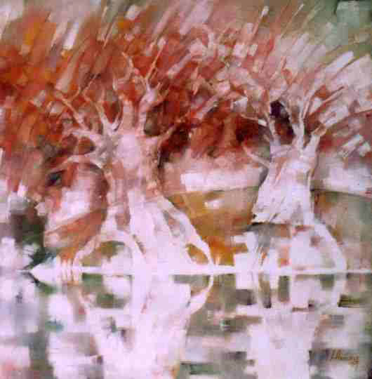 Tree   nature  oil painting