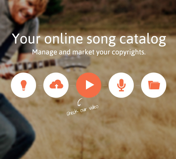 thomino tz studios song guitar song writing animated Musical sign up login UI ux minimal Website signup landing page