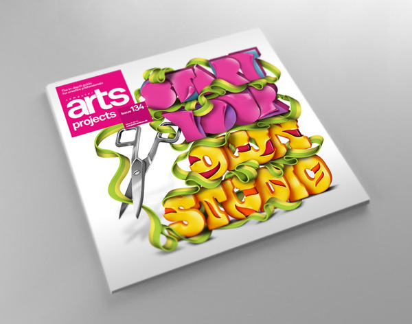 lettering computer arts project realistic Start your own studio fresh colorfull magazine letter word cool Vanila
