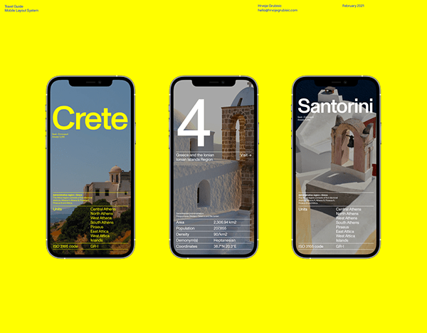 Travel Guide—Mobile Layout System