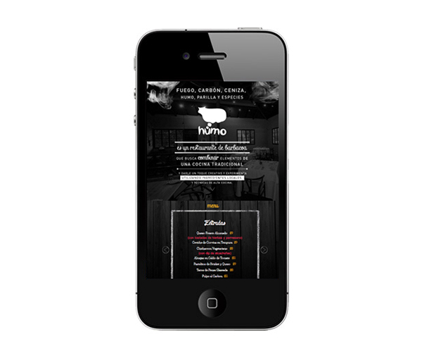 mobile Web restaurant