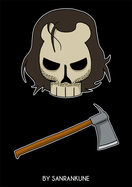 tête de mort  skull art karate dead death humour noir Cinema caricature    comic  manga bd metal japanese squelette