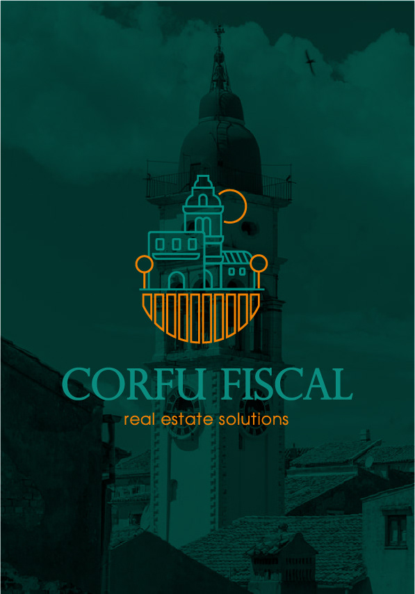 logo fiscal accounting design corfu minimal modern logodesign