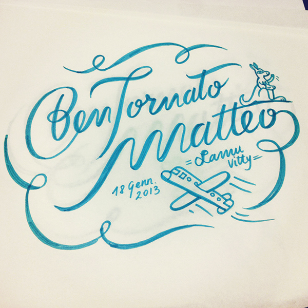 Bentornato Matteo Lettering On Behance