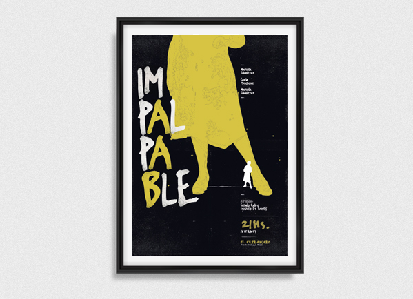 Gabriele poster fadu uba teatro impalpable afiche diseño gráfico desing editorial