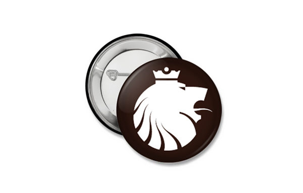 lion korol king financial logo gold black and white Logotype head minimal royal advising menagement wealth crown