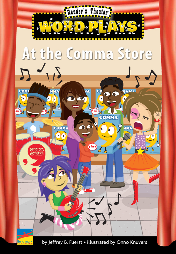 Benchmark Education  children's illustrated book comma  grammar