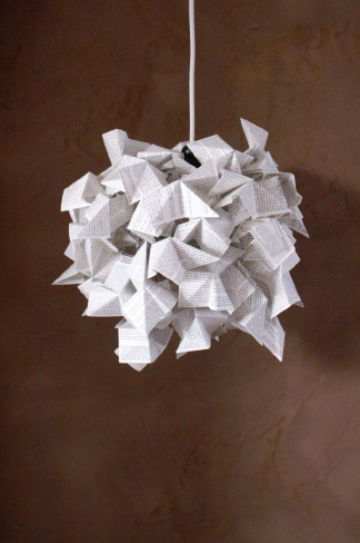 will-o’-the-wisp origami  Lamp book
