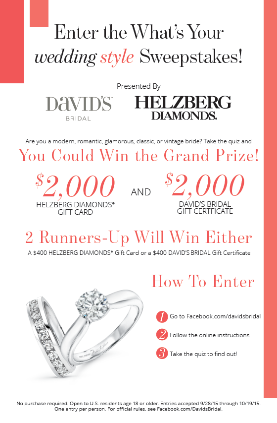 Helzberg diamond  davids bridal wedding engagement ring jewelery print campaign