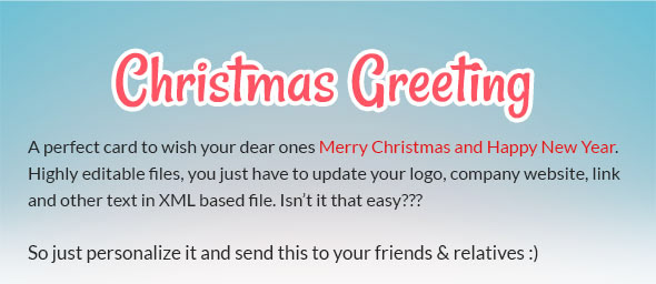 merry christmas and new year greeting card