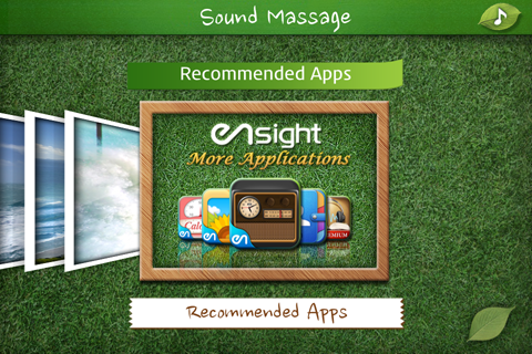 sound massage healing natural sound app mobile ui ux