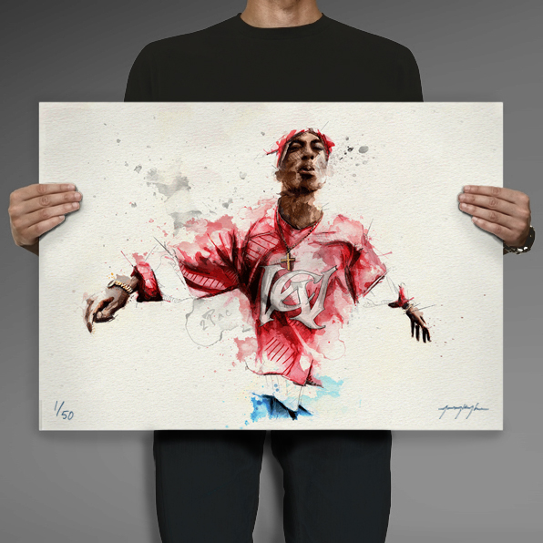 2pac YOOBEE Tupac Illustration CMYKyles energy jordan Nike gangster tattoo emotion sport rapper hiphop