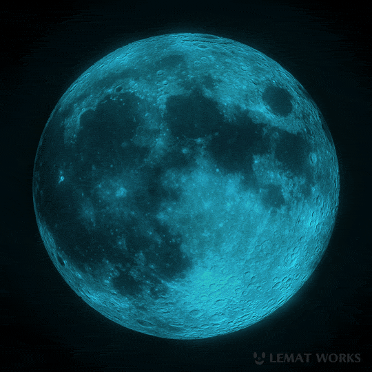 motiongraphics moon digitalart blue BLUEMOON night Space  visual wish japan