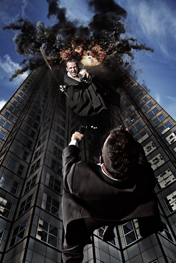 stunts stunt forces bomb boom fight guns manipulation photoshop