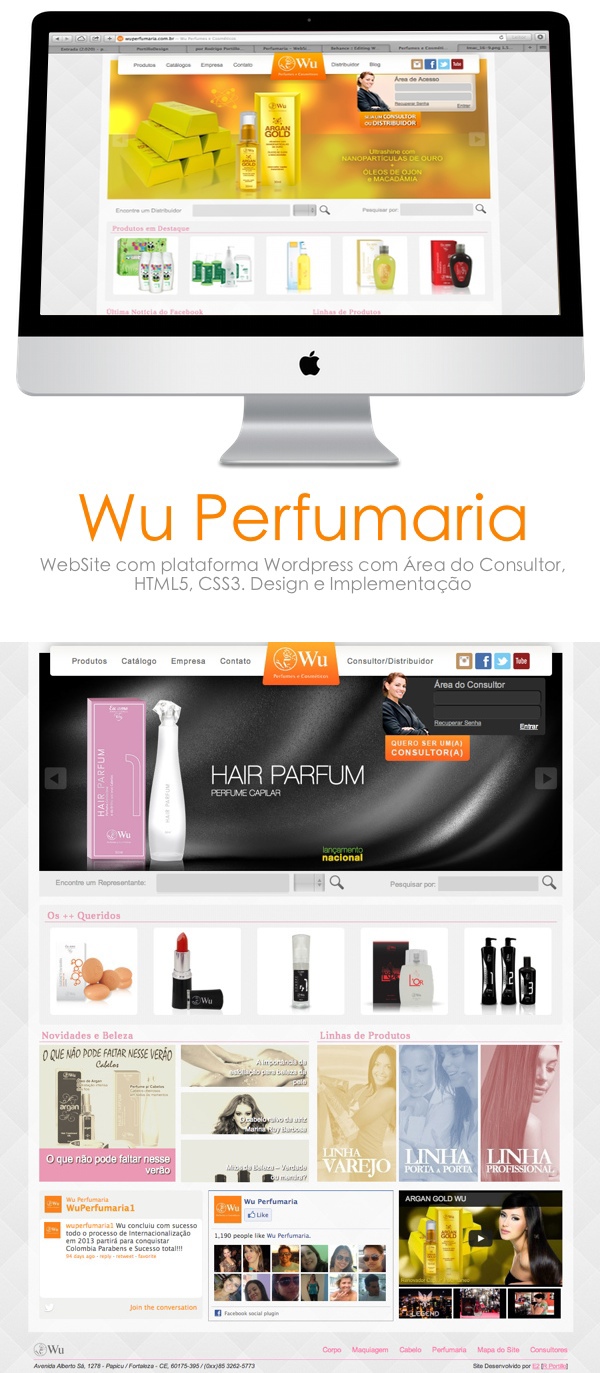 Website  site perfurm Web design Webdesign wordpress