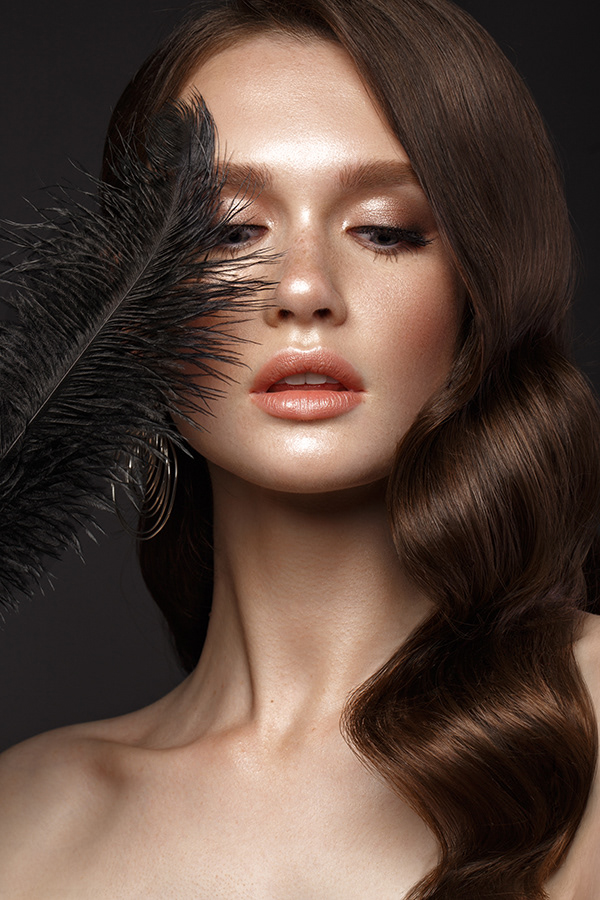 makeup beauty Fashion  face retouching  portrait girl skin cosmetics glamor